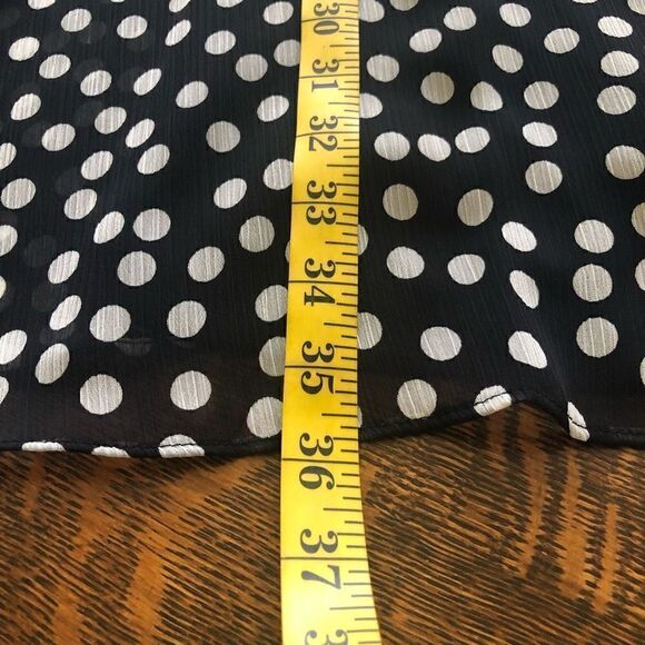 NEW Calvin Klein Black with White Polka Dots Trapeze Dress NWT - Picture 12 of 12